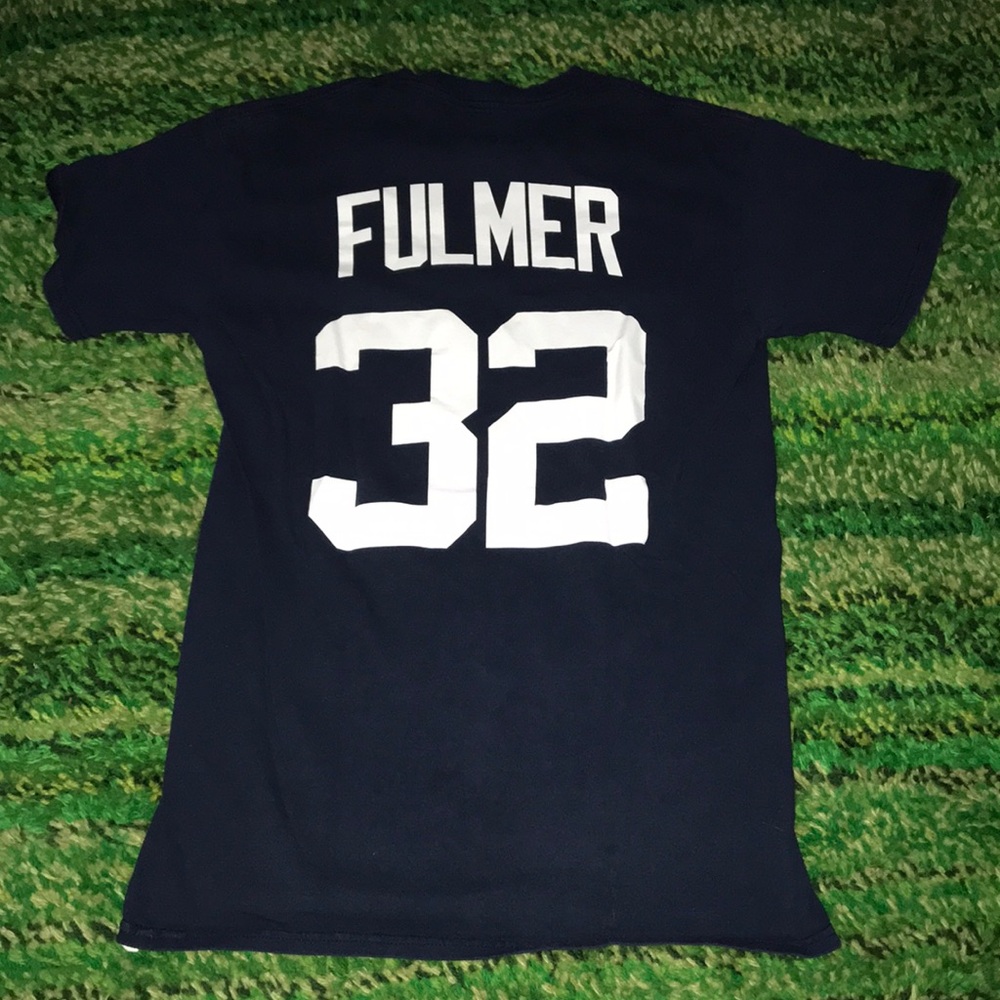 Detroit Tigers Majestic Navy Blue 'FULMER 32' Short Sleeve Athletic Tee